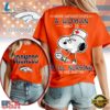 Denver Broncos NFL Snoopy Never Underestimate A Nurse Unisex T Shirt