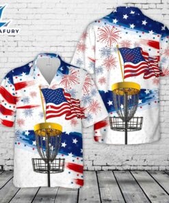 Disc Golf, 4th Of July Hawaiian Shirt