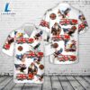 Eagle Patriotic Fire truck, 4th Of July Hawaiian Shirt