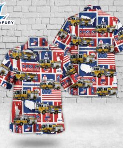 East Windsor, New Jersey, East Windsor Fire Company #2, 4th Of July Hawaiian Shirt