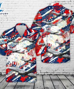 Embraer 175 (E175) Envoy Air, 4th Of July Hawaiian Shirt