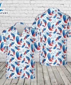 Feather American 4th of July Hawaiian Shirt