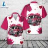 Fire Truck Happy Valentine's Day Hawaiian Shirt Gift Summer 2 Fire Truck Happy Valentine's Day Hawaiian Shirt