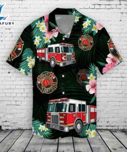 Fire Truck Hawaiian Shirt 3