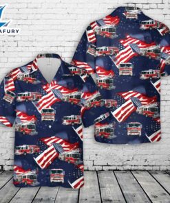 Fire Trucks Firefighter, 4th Of July Hawaiian Shirt
