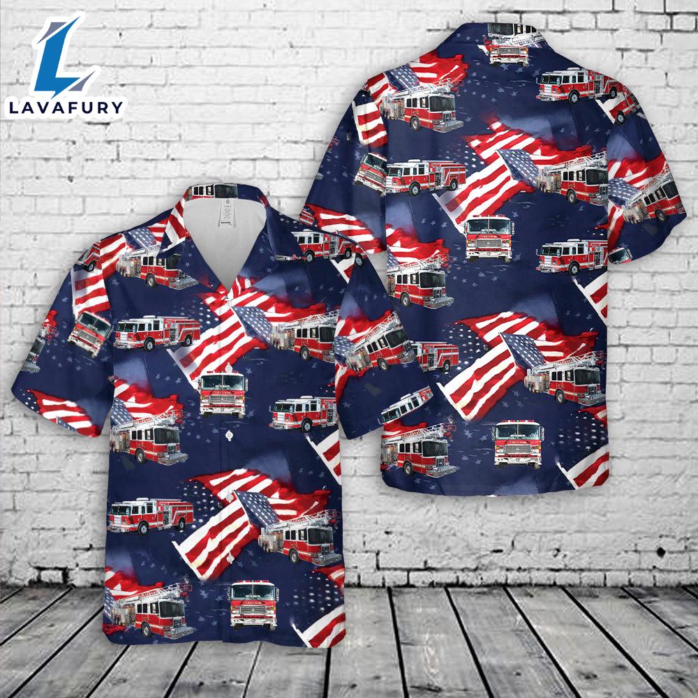 Fire Trucks Firefighter, 4th Of July Hawaiian Shirt Gift Summer Fire Trucks Firefighter, 4th Of July Hawaiian Shirt Gift Summer