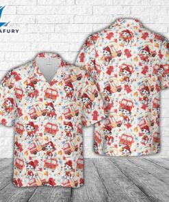 Fire trucks Firefighter Hawaiian Shirt 3