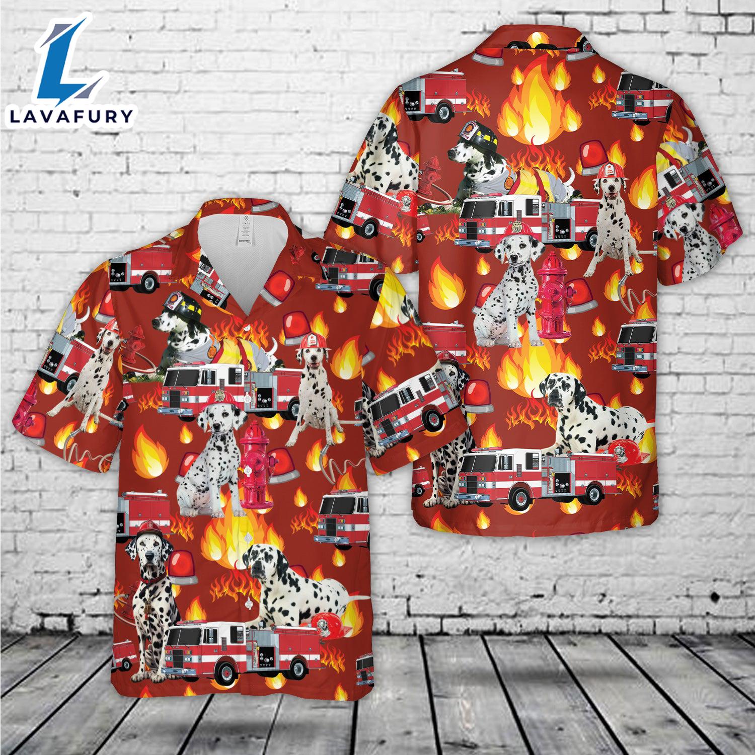 Fire trucks Firefighter Hawaiian Shirt Gift Summer Fire trucks Firefighter Hawaiian Shirt Gift Summer