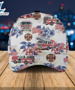 Firefighter Fire Truck, 4th Of July Baseball Cap