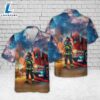 Firefighter Fire Truck, 4th Of July Hawaiian Shirt 4