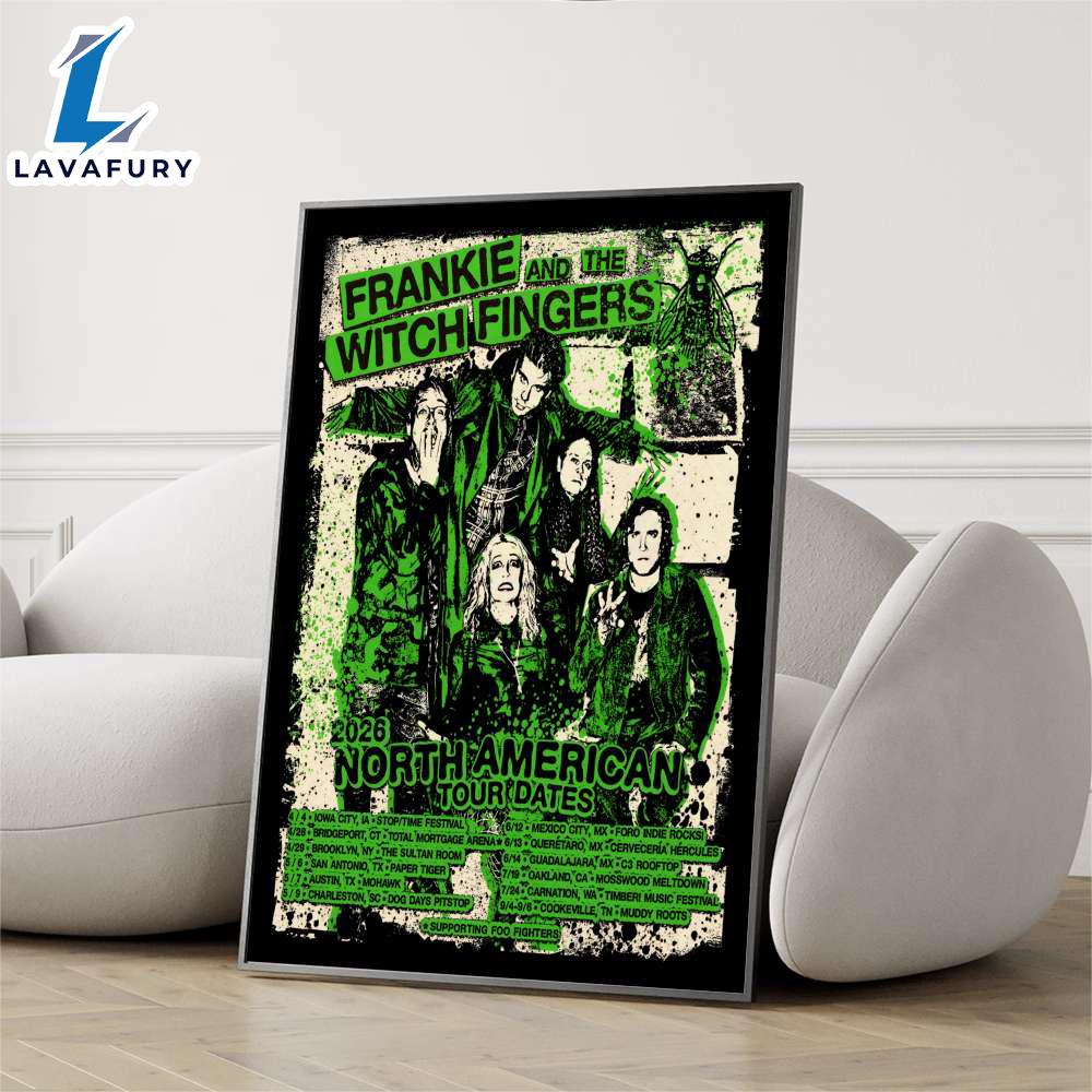 Frankie And The Witch Fingers 2026 North American Tour Poster Decor Home Frankie And The Witch Fingers 2026 North American Tour Poster Decor Home