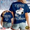 Indianapolis Colts NFL Snoopy Never Underestimate A Nurse Unisex T Shirt