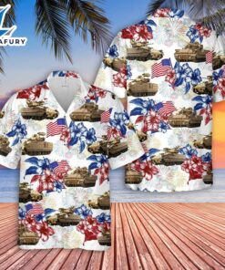 M2 Bradley Fighting Vehicle 4th Of July Hawaiian Shirt