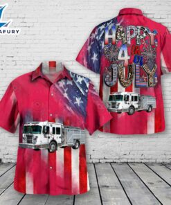 Malta, New York, Malta Ridge Volunteer Fire Company, 4th Of July Hawaiian Shirt