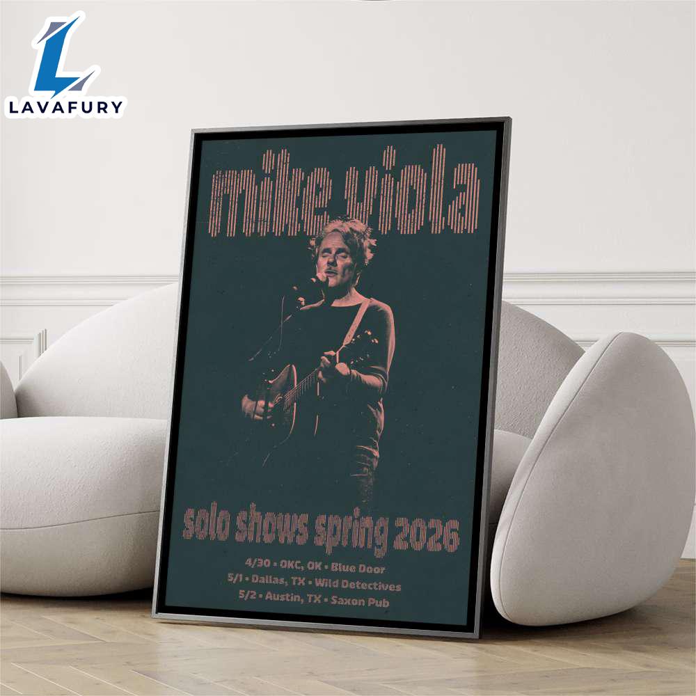 Mike Viola Spring 2026 Solo Tour Poster Decor Home Mike Viola Spring 2026 Solo Tour Poster Decor Home