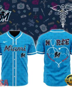 MLB Miami Marlins Happy International Nurses Day Baseball Jersey