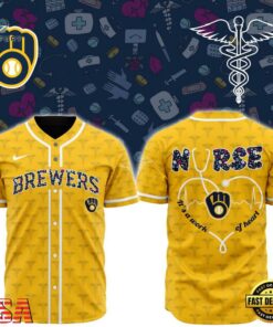 MLB Milwaukee Brewers Happy International Nurses Day Baseball Jersey