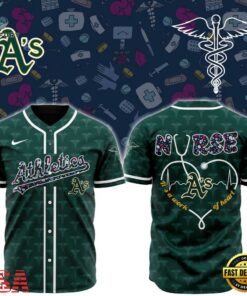 MLB Oakland Athletics Happy International Nurses Day Baseball Jersey