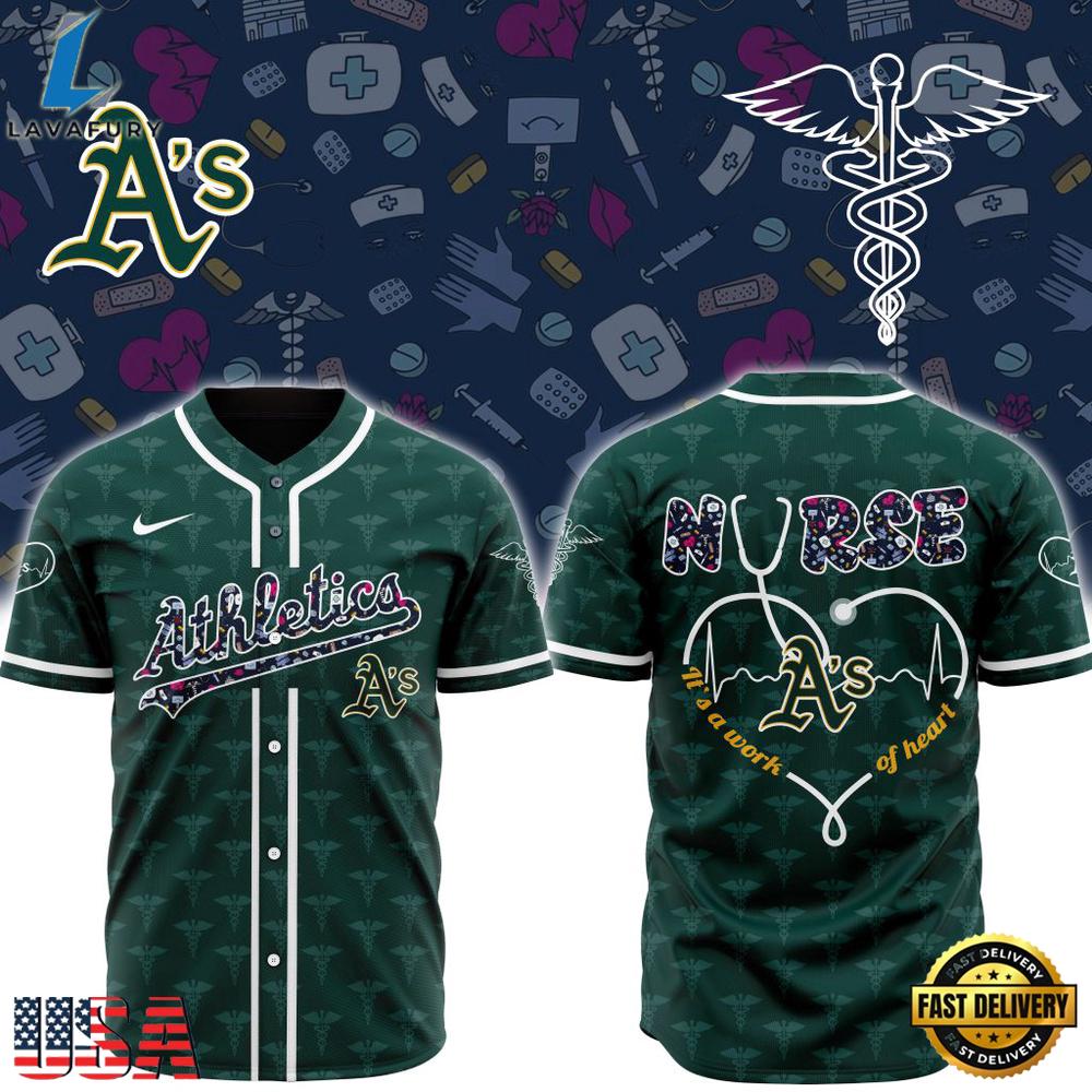 MLB Oakland Athletics Happy International Nurses Day 2026 Baseball Jersey Shirt MLB Oakland Athletics Happy International Nurses Day 2026 Baseball Jersey Shirt