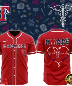 MLB Texas Rangers Happy International Nurses Day Baseball Jersey
