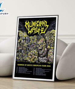 Municipal Waste Summer Of Shove European Tour 2026 Poster