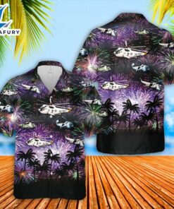 Navy Sikorsky SH-3 Sea King 4th Of July Hawaiian Shirt