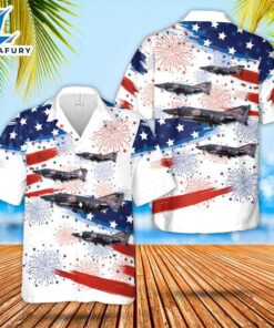 Nebraska Air National Guard 173d Air Refueling Squadron RF-4C Phantom II, 4th Of July Hawaiian Shirt