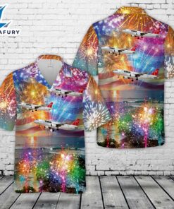 Northwest Airlines A320 (New Livery), 4th Of July Hawaiian Shirt