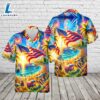 Palm Trees And Beach On A Sunny 4th Of July Hawaiian Shirt