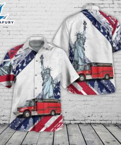 Pamplico, South Carolina, Hannah-Salem-Friendfield Fire Department - Rescue, 4th Of July Hawaiian Shirt