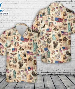 Patriotic American Spirit 4th of July Hawaiian Shirt
