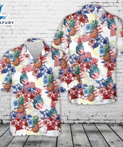 Patriotic Pineapple, 4th Of July Hawaiian Shirt