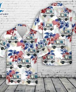 Postal Worker, 4th Of July Hawaiian Shirt
