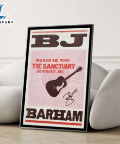 Poster BJ Barham The Sanctuary Detroit, Hamtramck March 18 2026