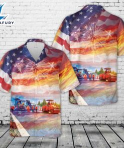 Road Construction, 4th Of July Hawaiian Shirt