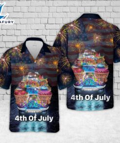 Royal Caribbean International Icon of the Seas, 4th Of July Hawaiian Shirt