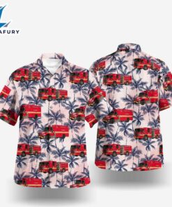 Silver Spring Montgomery County Maryland Hillandale Volunteer Fire Department Company 12 Hawaiian Shirt