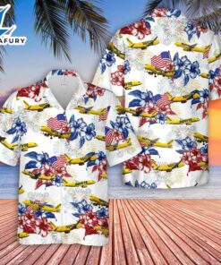 Spirit Airlines Airbus A319 4th Of July Hawaiian Shirt