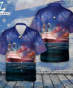 SS Edmund Fitzgerald, 4th Of July Hawaiian Shirt 3
