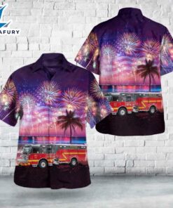 St. Louis, Missouri, Northeast Ambulance & Fire Protection District, 4th Of July Hawaiian Shirt