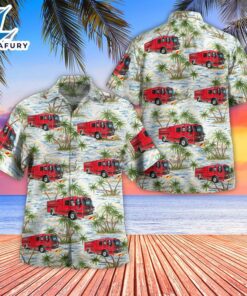 Staley Volunteer Fire Department NC Hawaiian Shirt