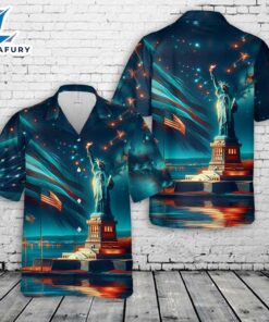 Statue of Liberty 4th Of July Hawaiian Shirt