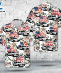 Toledo, Ohio Police Department Ford Crown Victoria unit Hawaiian Shirt, 4th Of July Hawaiian Shirt