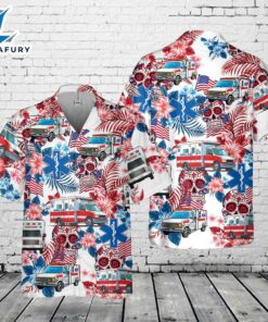 Tropical Ambulance, 4th Of July Hawaiian Shirt