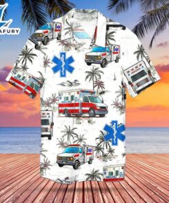 Tropical Ambulance Hawaiian Shirt