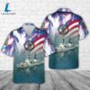 United States Coast Guard high endurance cutter USCGC Hamilton (WHEC-715), 4th Of July Hawaiian Shirt