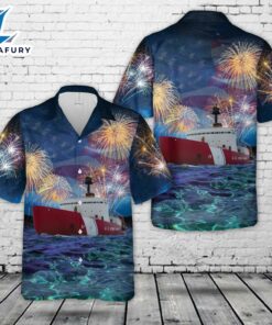 United States Coast Guard USCGC Polar Sea (WAGB-11), 4th Of July Hawaiian Shirt
