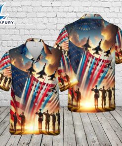 US Air Force 4th Of July Hawaiian Shirt