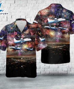 US Air Force C-146A Wolfhound, 4th Of July Hawaiian Shirt