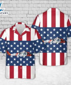 U.S. Coast Guard Sikorsky MH-60T Jayhawk (S-70B-5), 4th Of July Hawaiian Shirt